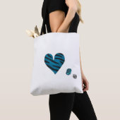 Tote Bag Zebra-heart (De près)