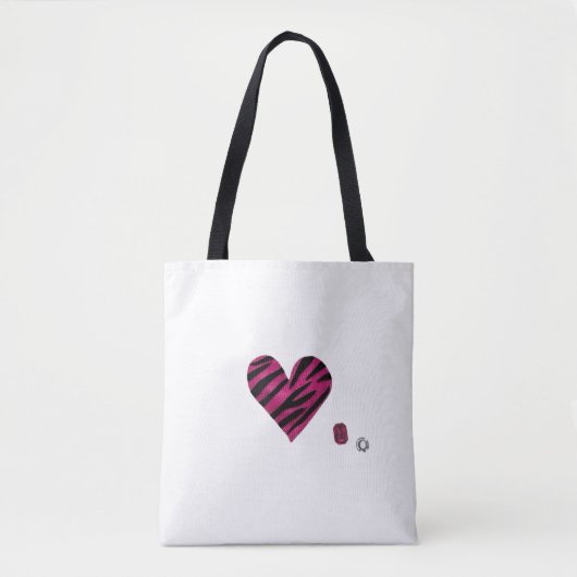 Tote Bag Zebra-heart (Devant)