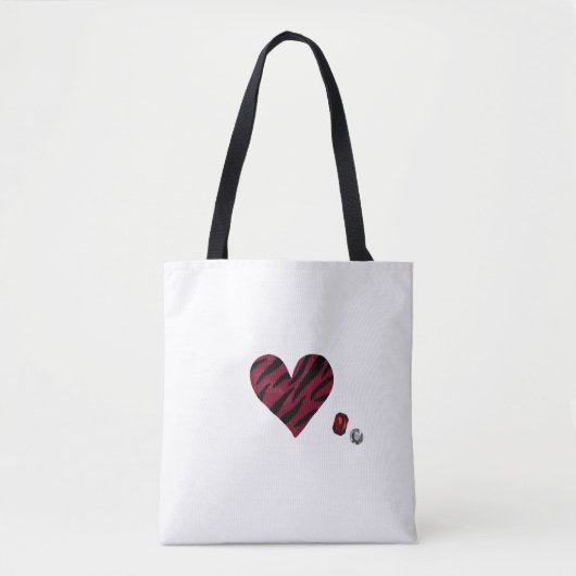 Tote Bag Zebra-heart (Devant)
