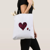 Tote Bag Zebra-heart (De près)