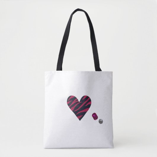 Tote Bag Zebra-heart (Devant)