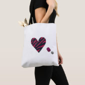 Tote Bag Zebra-heart (De près)