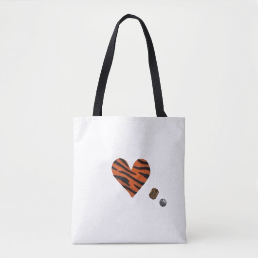 Tote Bag Zebra-heart (Devant)