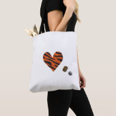 Tote Bag Zebra-heart (De près)