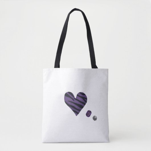 Tote Bag Zebra-heart (Devant)