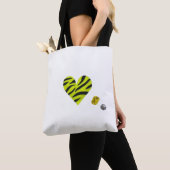 Tote Bag Zebra-heart (De près)