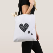 Tote Bag Zebra-heart (De près)