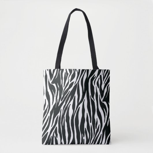Tote Bag Zebra Print Fourre-tout (Devant)