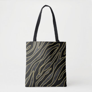 Tote Bag Zebra Stripes : Abstrait Monochrome Sans Seamless.