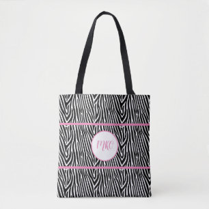 Tote Bag Zebra Stripes et Pink Stripes