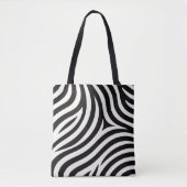 Tote Bag Zebra Stripes Impression moderne (Devant)
