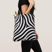 Tote Bag Zebra Stripes Impression moderne (De près)