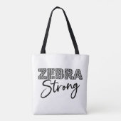 Tote Bag Zebra Strong noir et blanc (Dos)