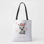 Tote Bag Zèbre adorable (Devant)