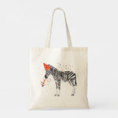 Tote Bag Zèbre - Animaux ayant une fête (Dos)