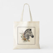 Tote Bag Zèbre avec bouquet floral Savana (Dos)
