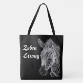Tote Bag Zèbre Fourre-tout (Devant)