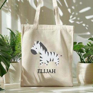 Tote Bag Zèbre Mignon Enfant Personnalisé