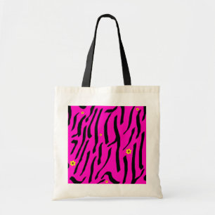 Tote Bag Zèbre rose Fourre-tout