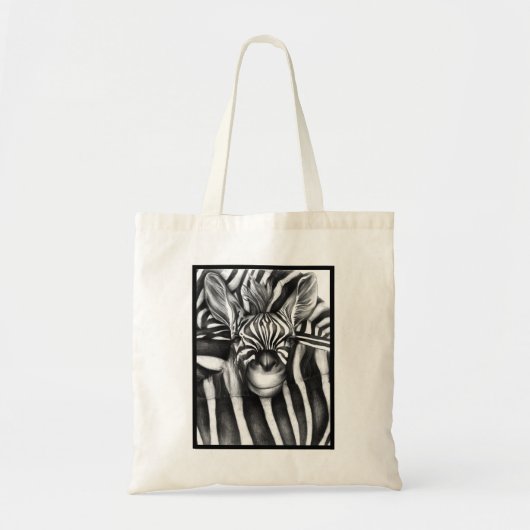 Tote Bag Zèbre sur le visage (Devant)