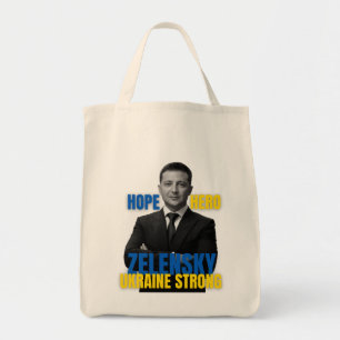 Tote Bag Zelensky Hope Héros Ukraine forte