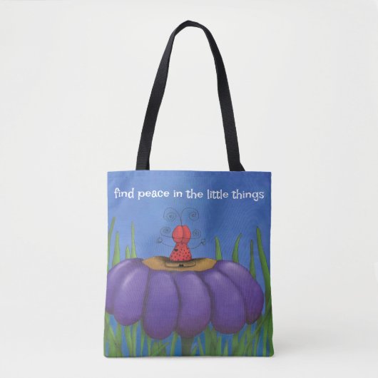 Tote Bag Zen Ladybug (Devant)