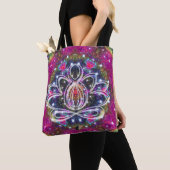 Tote Bag Zen Lotus atmosphérique (De près)