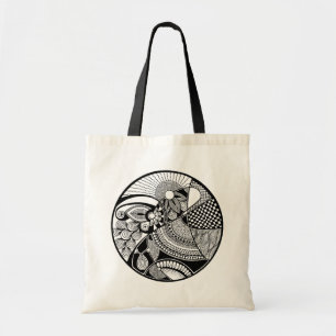 Tote Bag Zendala abstrait sur le cercle