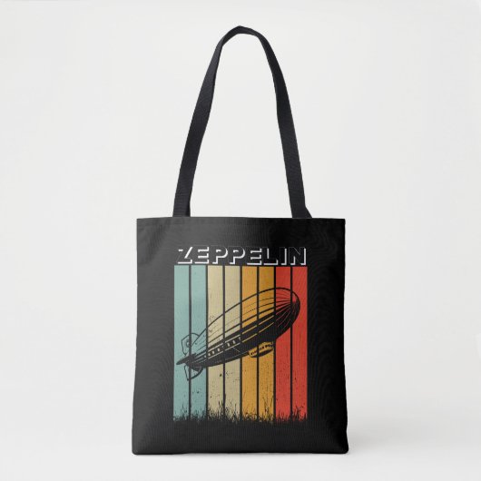 Tote Bag Zeppelin Rétro Dirigible Aéronef Zepelin Zepplin (Devant)