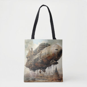 Tote Bag Zeppelin Steampunk vintage (2)