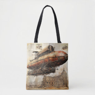 Tote Bag Zeppelin Steampunk vintage (3)