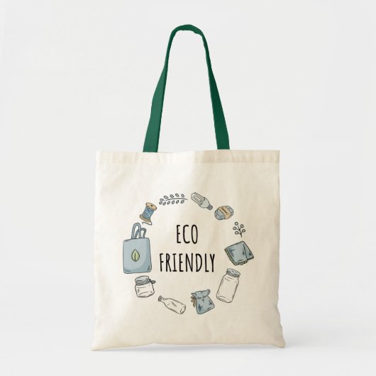 Tote Bag Zéro déchets| Durabilité écologique (Devant)