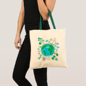 Tote Bag Zéro déchets| Durabilité écologique (Devant (produit))