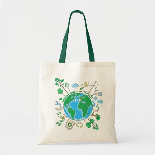 Tote Bag Zéro déchets| Durabilité écologique (Devant)