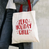 Tote Bag Zero vacances chill fun festif rouge Noël