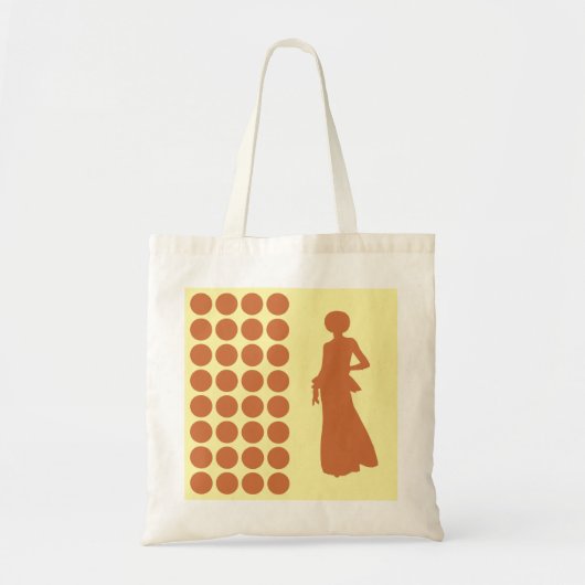 Tote Bag Zest Cream Points Neutres Silhouette de Mode (Devant)