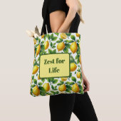 Tote Bag Zest for Life Lemons (De près)