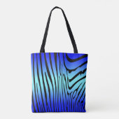 Tote Bag Zesty Zebra Blue (Dos)