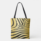 Tote Bag Zesty Zebra Yellow (Dos)