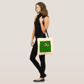 Tote Bag ZIGZAG eYe MONSTER : GReeN (Devant (modèle))