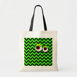 Tote Bag ZIGZAG eYe MONSTER : GReeN