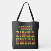 Tote Bag Zimbabwean Traditional Jira reRetso African Print  (Dos)