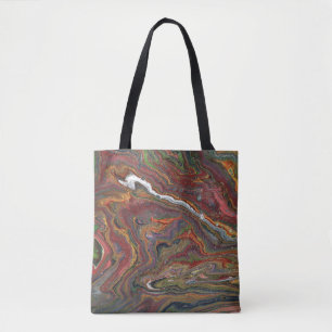 Tote Bag Zing 1 Acrylique Abstrait Geode Fourre-tout