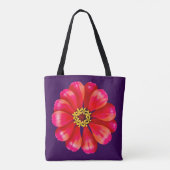 Tote Bag Zinnia rose (Dos)