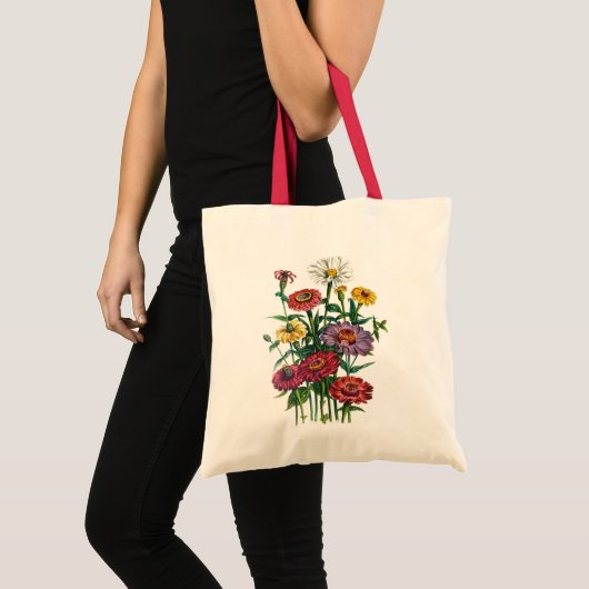 Tote Bag Zinnias (Devant (produit))