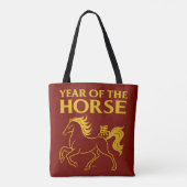 Tote Bag Zodiac Chinese New Year 2026 Horse (Dos)