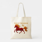 Tote Bag Zodiac Chinese New Year 2026 Yang Fire Horse (Dos)