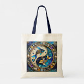 Tote Bag Zodiac - Poissons de poisson Yin et Yang (Dos)