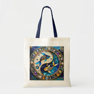 Tote Bag Zodiac - Poissons de poisson Yin et Yang