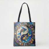 Tote Bag Zodiac - Poissons de poisson Yin et Yang (Devant)